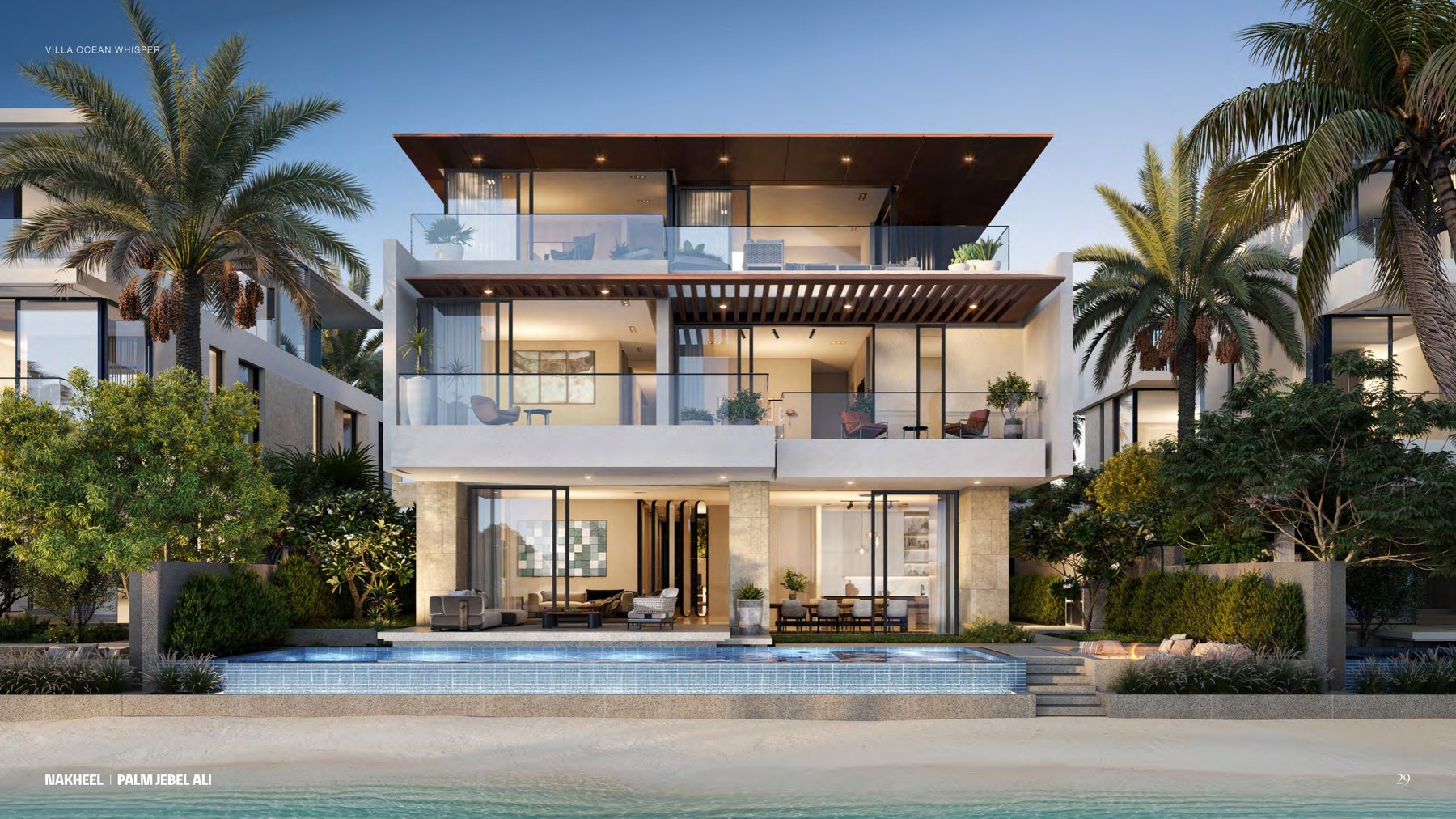 Wave Crest, 5 Bedroom Beach villa at Palm Jebel Ali Frond F